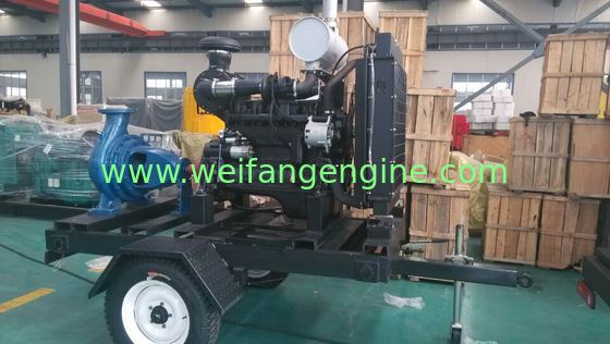 Trailer Diesel Water Pump Set With DCEC Diesel Engines For Agriculture irrigation