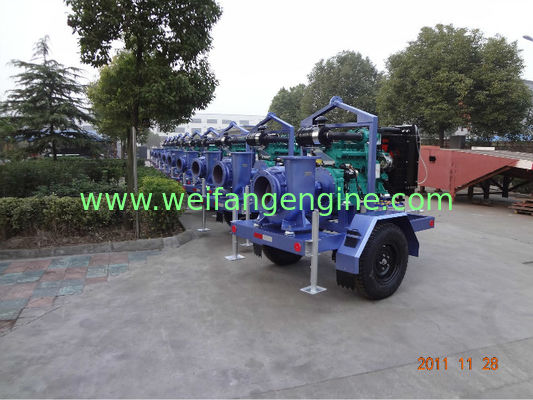Trailer Diesel Water Pump Set With DCEC Diesel Engines For Agriculture irrigation